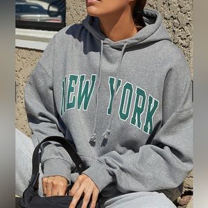 PacSun John Galt sweatshirt with New York written on front in green